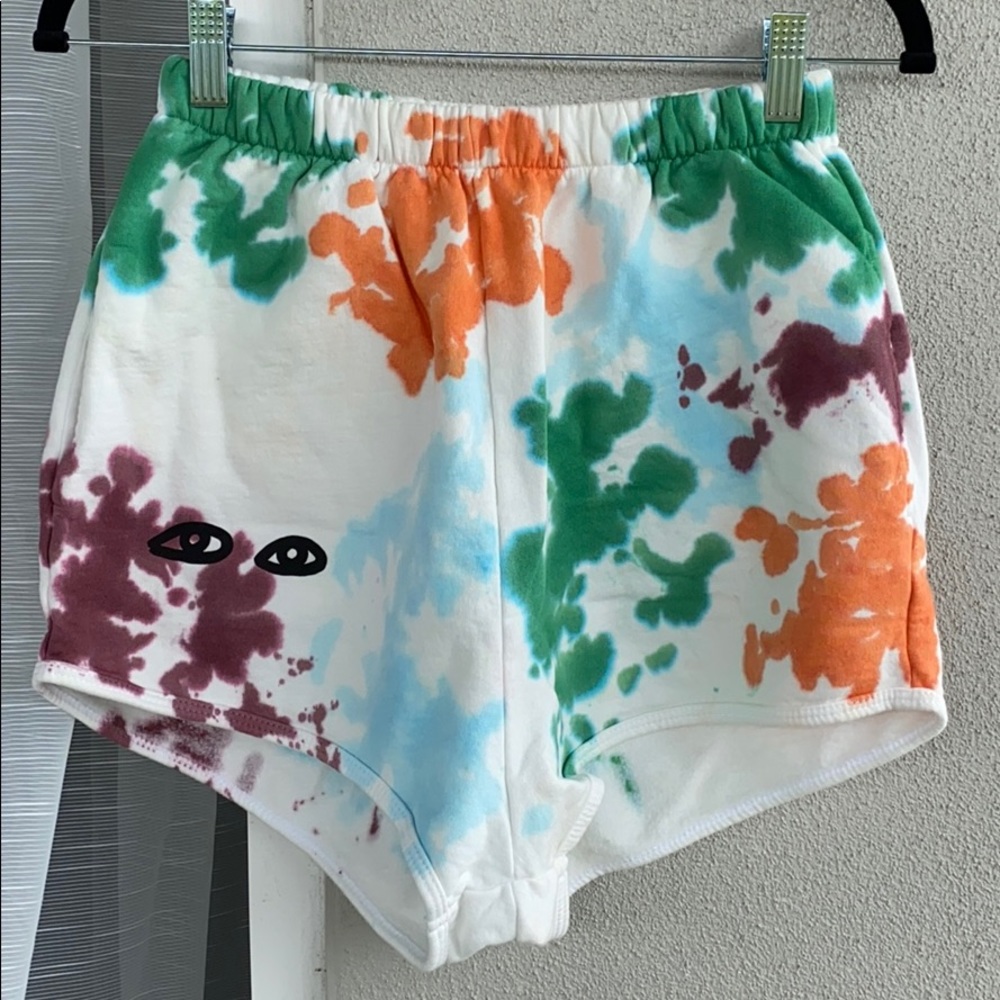 Clare V tie dye shorts in size S